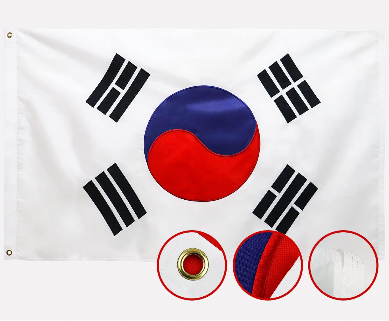 陈巴尔虎韩国国旗 3x5ft